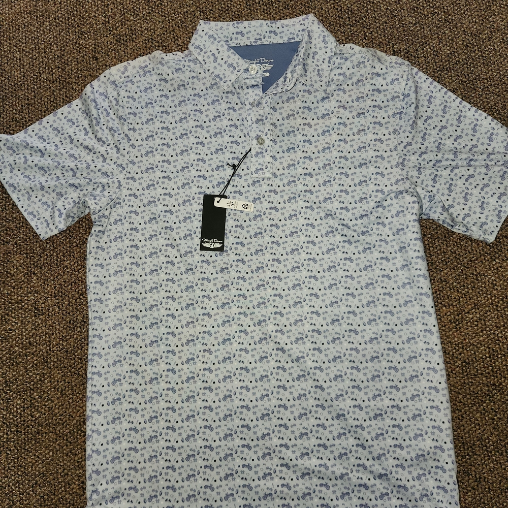 Classic Blue Pattern Polo Shirt